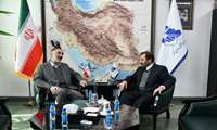 دیدار معاون طرح و برنامه نیروی انتظامی با  رئیس سازمان نقشه‌برداری کشور